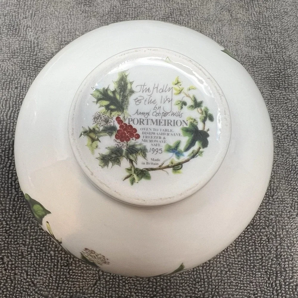 Portmeirion Holly & The Ivy  Sugar & Creamer - Made in Britain EXCELLENT
